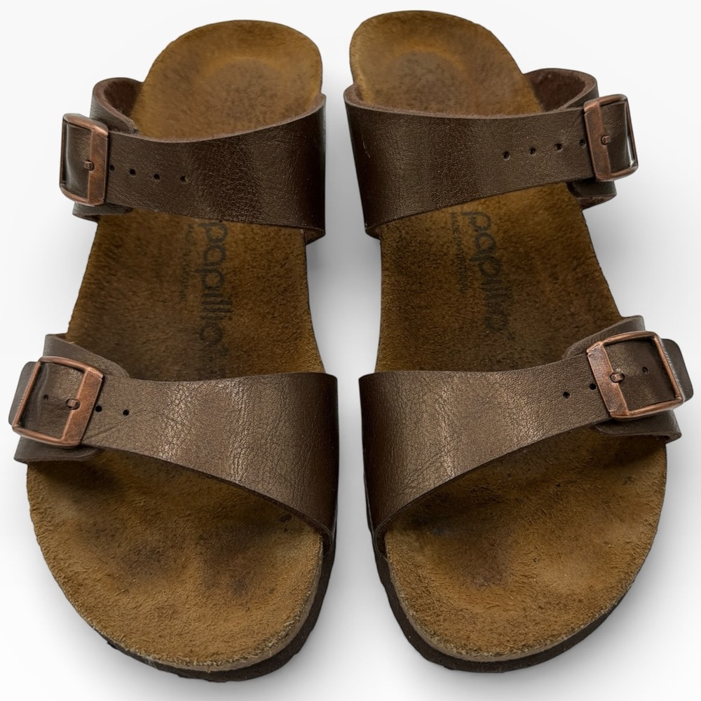 Papillio by Birkenstock Brown Leather Women's Sandals - Size 37/ US 6-6.5